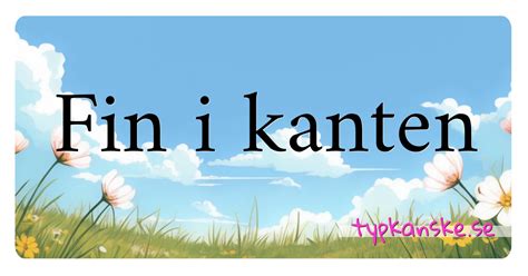 bet i kanten korsord|FINA I KANTEN .